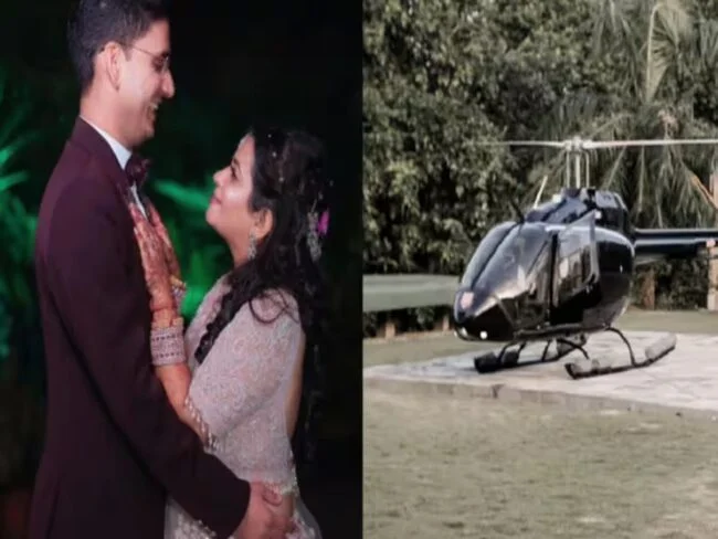 IAS Aparajita Singh Wedding: IAS दुल्हनिया को ले जाने हेलीकॉप्टर से बारात लेकर आया IPS दूल्हा, 1 रुपए और नारियल से हुई शादी