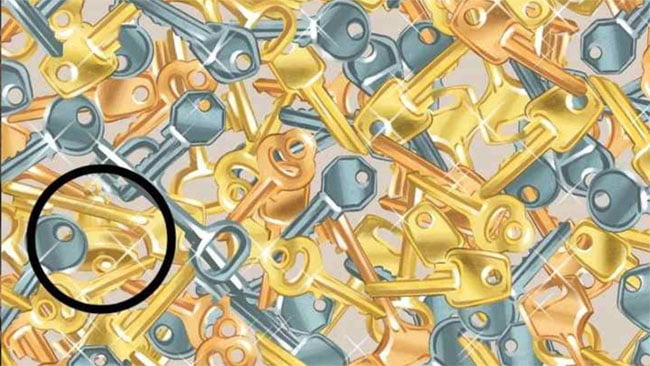 Optical Illusion : क्‍या आपको चाबियों के बीच छिपी घंटी नजर आई? तेज दिमाग वाले ही खोज पाएंगे...