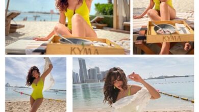 Shama Sikandar Viral Photos : दुबई के काइमा बीच पर मौज-मस्ती करती नजर आई शमा सिकंदर, देखें दिलकश तस्वीरें