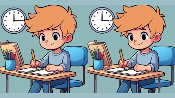 Optical Illusion : दम है तो 10 सेकंड में पढ़ाई कर रहे बच्चे की इन दो तस्वीरों में ढूंढ़ो 3 अंतर, करें चैलेंज पूरा