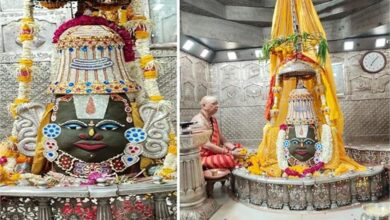 Ujjain Mahakal : श्री महाकालेश्वर मंदिर में भगवान महाकाल को भक्त ने अमेरिकन डायमंड का मुकुट किया भेंट