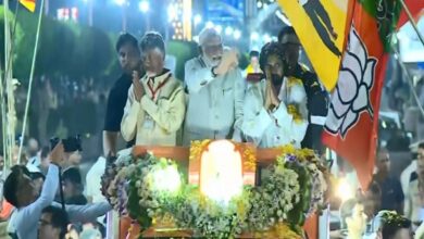 Andhra Pradesh News : पीएम मोदी ने विजयवाड़ा में चंद्रबाबू नायडू, पवन कल्याण के साथ किया रोड शो