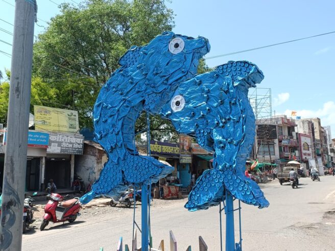 Betul Swachh Survekshan: कलाकृतियों को रंग रोगन कर दिया नया रूप, रैकिंग दिलाने में निभाई थी अहम भूमिका