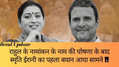 Rahul Gandhi : राहुल गाँधी की अमेठी से 'ना' के बाद स्मृति ईरानी का पहला बयान आया सामने