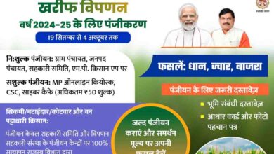 MP Uparjan 2024 : मध्यप्रदेश में धान, ज्वार और बाजरा उपार्जन के लिये अभी तक 1.95 लाख पंजीयन