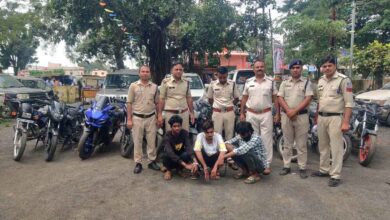 Betul News : बाइक चोर गिरोह गिरफ्तार, 11 मोटर साइकिल और एक के पार्ट्स जब्त