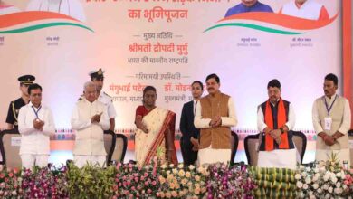 Ujjain-Indore six lane : उज्जैन-इंदौर सिक्स लेन मार्ग का राष्ट्रपति द्रोपदी मुर्मु ने किया भूमिपूजन