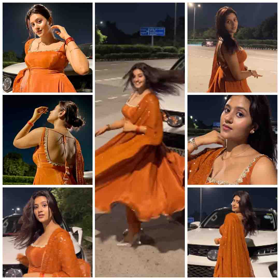 Anjali Arora Video : हाईवे पर पोज देने लगी अंजलि अरोरा, थमने लगे पहिए