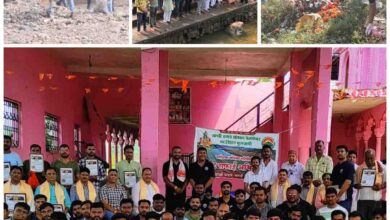 cleaning campaign : खेड़ी ताप्ती पर की सौ से अधिक युवाओं ने घाट सफ़ाई