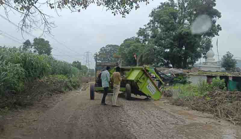 बैतूल-आमला रोड पर बरसाली में यह हुए हाल 