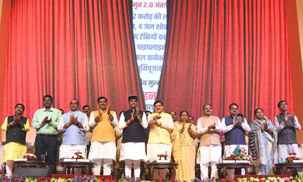 सीएम मोहन यादव ने किया 582.32 करोड़ की अमृत 2.0 परियोजना का भूमि-पूजन