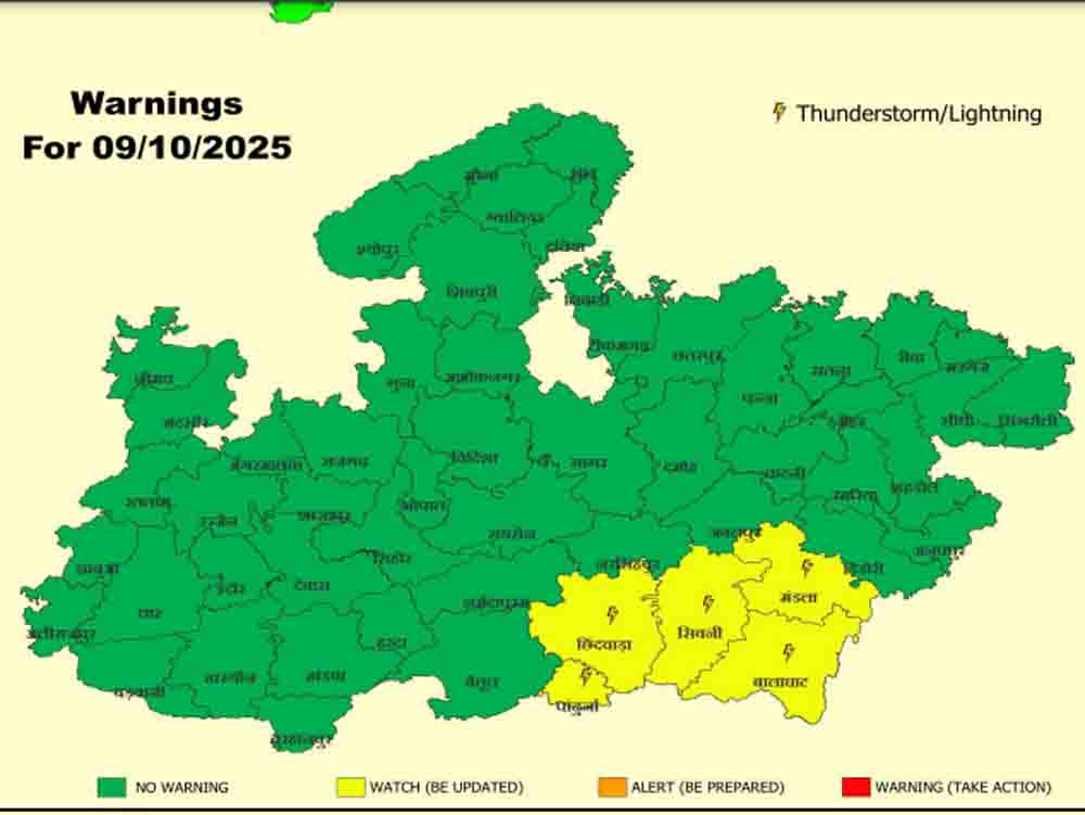 Madhya Pradesh Rain Alert: अगले 4 दिनों तक इन जिलों में झमाझम बारिश, मौसम विभाग ने जारी किया अलर्ट