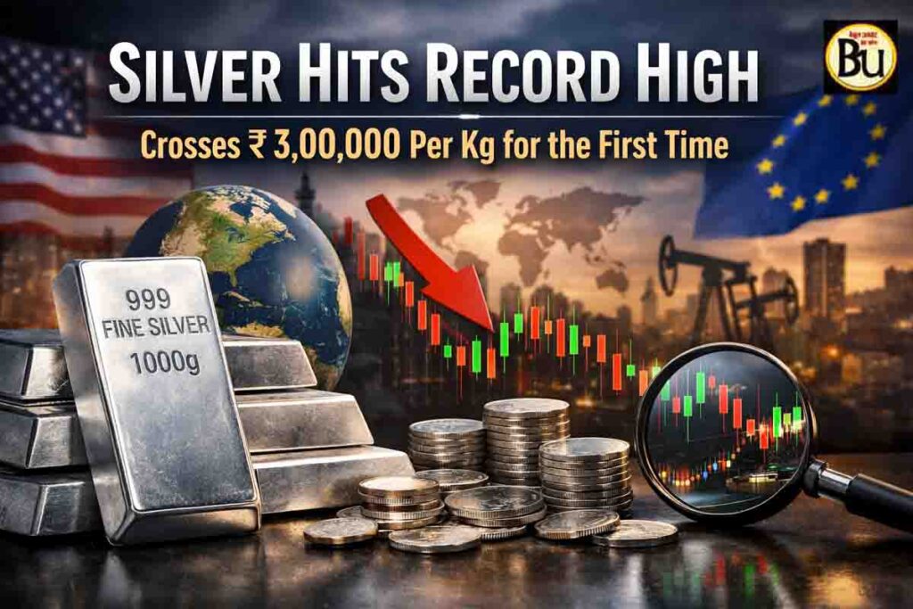 Silver Price Today: चांदी ने बनाया नया इतिहास, पहली बार 3 लाख रुपये प्रति किलो पार, निवेशक हैरान