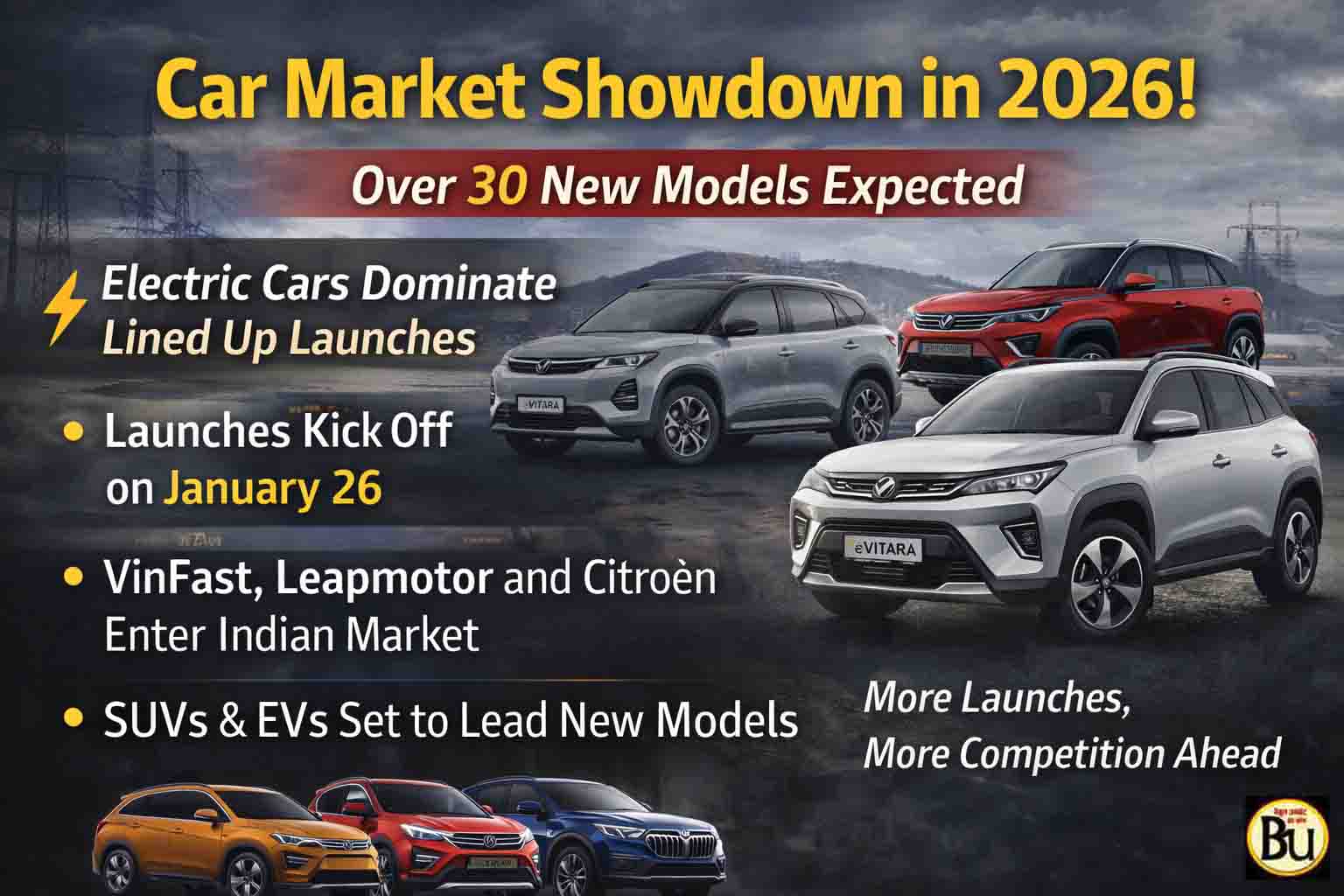 Car Launches 2026 India: 2026 में कार बाजार में मचेगा घमासान, 30 से ज्यादा नई गाड़ियां लॉन्च करने की तैयारी