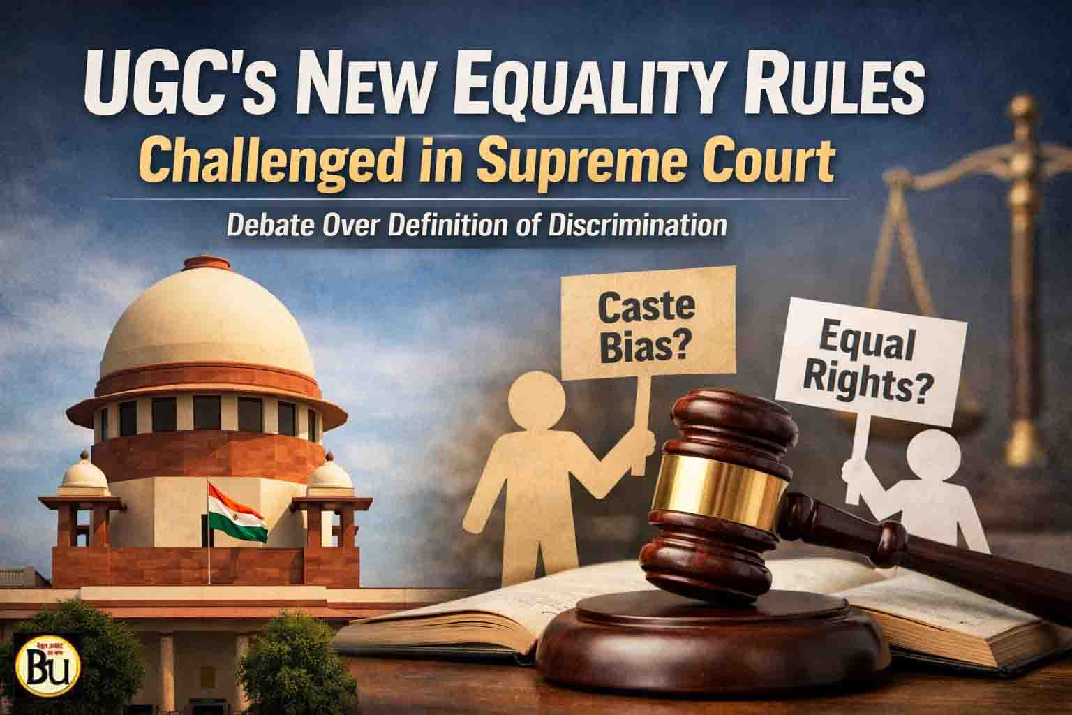 UGC Equality Rules Supreme Court: यूजीसी के नए समानता नियमों पर सुप्रीम कोर्ट में चुनौती, भेदभाव की परिभाषा को लेकर उठे सवाल