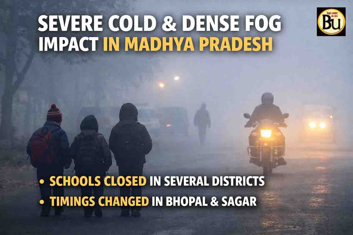 MP school holiday: भीषण ठंड और घना कोहरा करा रहा फजीहत, मध्यप्रदेश के कई जिलों में स्कूलों की छुट्टी और समय में बदलाव