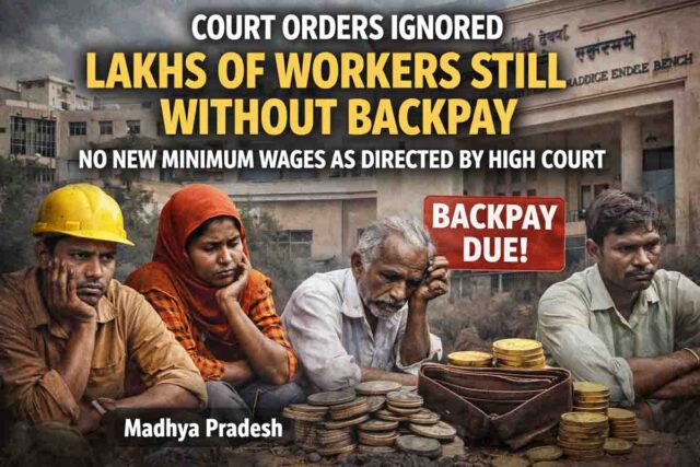Minimum Wages Order: हाईकोर्ट के आदेश के बावजूद न्यूनतम वेतन नहीं, लाखों श्रमिकों को एरियर का इंतजार