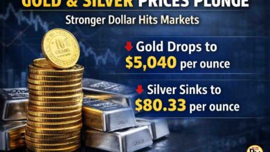 Gold Silver Price Today: सोना-चांदी फिर फिसले: एक झटके में टूटे दाम, जानिए आज के ताजा रेट और गिरावट की वजह