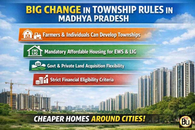 MP Township New Rules: एमपी में टाउनशिप नियमों में बड़ा बदलाव, किसानों और निजी व्यक्तियों को भी मिलेगा मौका, लोगों को मिलेंगे सस्ते घर