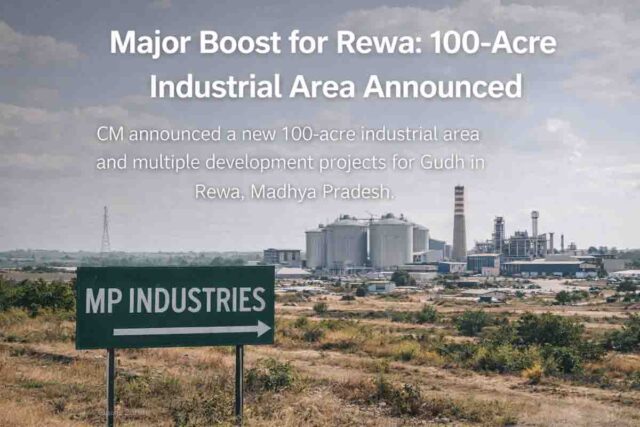 MP New Industrial Area: एमपी के इस जिले को बड़ी सौगात, 100 एकड़ में बनेगा औद्योगिक क्षेत्र, मिलीं और भी कई सौगातें