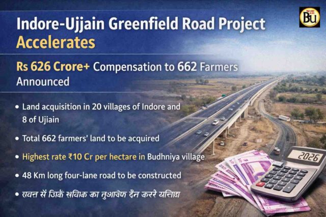 MP Green Field Highway Compensation: एमपी ग्रीन फील्ड हाईवे: 10 करोड़ प्रति हेक्टेयर तक मुआवजा, 626 करोड़ के अवार्ड जारी