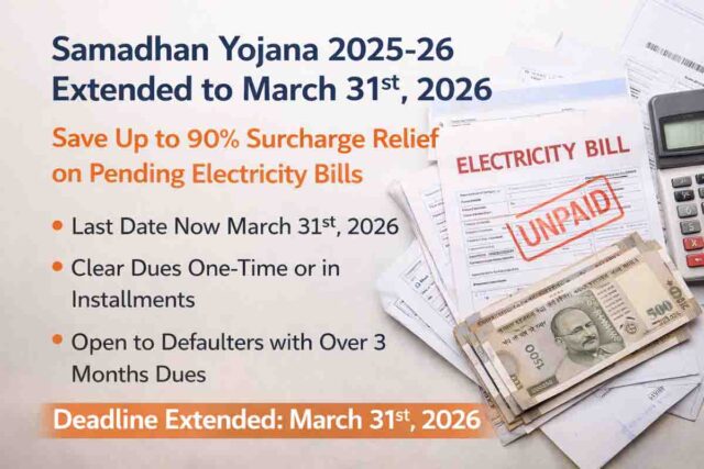 MP Bijli Samadhan Yojana 2025-26: 31 मार्च तक बढ़ाई गई समाधान योजना, बकायेदारों की लगी लॉटरी, अभी तक हुए 285 करोड़ माफ