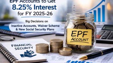 EPF New Interest Rate: ईपीएफ खातों पर 8.25% ब्याज मंजूर: निष्क्रिय खातों का स्वतः निपटान, नई योजनाओं को हरी झंडी