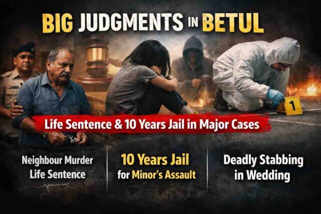 Betul Court Big Decisions: बैतूल में अदालत के तीन बड़े फैसले: हत्या के 2 मामलों में उम्रकैद, रेप ले आरोपी को 10 साल की सजा