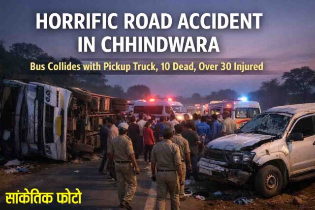 Chhindwara Bus Accident: सीएम के कार्यक्रम से लौट रही बस पिकअप से टकराकर पलटी, 10 लोगों की मौत, 30 से ज्यादा घायल