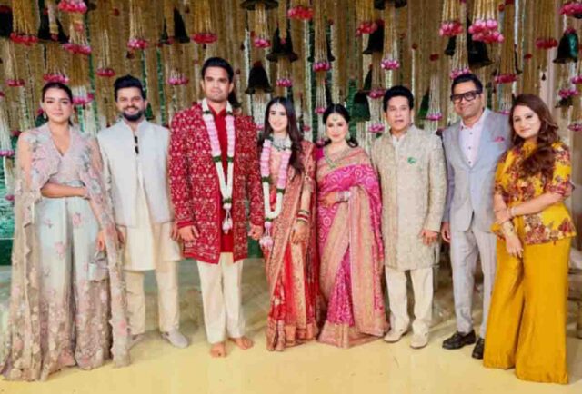 Arjun Tendulkar Wedding: सचिन तेंदुलकर के बेटे अर्जुन तेंदुलकर ने रचाई शादी, जानिए कौन हैं उनकी पत्नी सानिया चंदोक