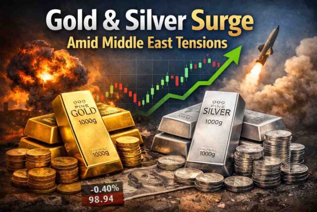 Gold Silver Price: मिडिल ईस्ट तनाव से सोना-चांदी में जोरदार उछाल, एमसीएक्स पर गोल्ड 1.61 लाख पार
