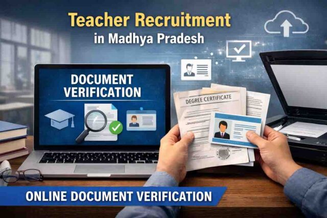 MP Teacher Recruitment: मध्यप्रदेश शिक्षक भर्ती में बड़ा बदलाव: अब ऑनलाइन दस्तावेज सत्यापन से होगी प्रक्रिया, अभ्यर्थियों को राहत