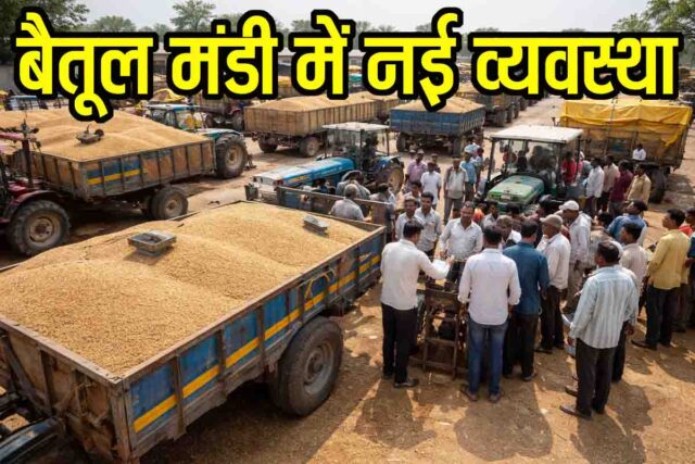 Betul Wheat Mandi Auction: बैतूल मंडी में बड़ा बदलाव: अब ट्रॉली में ही होगी गेहूं की नीलामी, किसानों का समय बचेगा