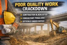 MP Construction Action: एमपी में घटिया निर्माण पर बड़ा एक्शन, ठेकेदार ब्लैकलिस्ट, कंसल्टेंट पर कार्रवाई और अधिकारियों को नोटिस