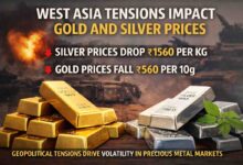 Gold Silver Price Today: सोना चांदी के फिर गिरे दाम, चांदी 1560 रुपये टूटी, सोना भी हुआ सस्ता, पश्चिम एशिया तनाव का असर