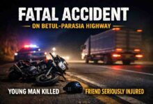 Betul Parasia Highway Accident: बैतूल-परासिया हाईवे पर दर्दनाक हादसा: तेज रफ्तार ट्रक की टक्कर से 18 वर्षीय युवक की मौत, साथी गंभीर घायल