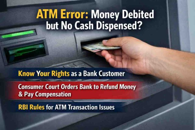 ATM transaction failed: ATM से पैसे नहीं निकले लेकिन अकाउंट से कटे? जानिए RBI नियम और आपका पूरा हक