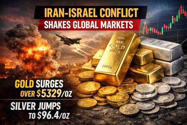 Gold Silver Price Surge: मिडिल ईस्ट तनाव का असर: MCX पर सोना 5000 रुपये उछला, चांदी में 10,000 रुपये से ज्यादा की तेजी