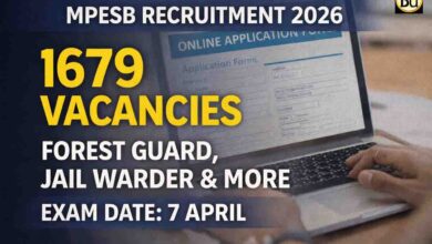 MPESB Recruitment 2026: 1679 पदों पर सरकारी नौकरी, 7 अप्रैल को परीक्षा, ऐसे करें ऑनलाइन आवेदन