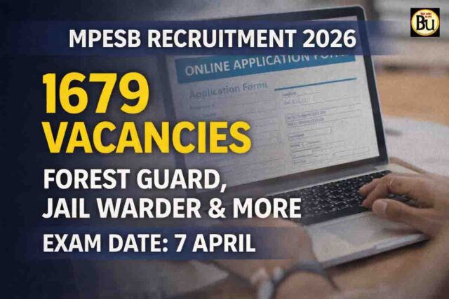 MPESB Recruitment 2026: 1679 पदों पर सरकारी नौकरी, 7 अप्रैल को परीक्षा, ऐसे करें ऑनलाइन आवेदन