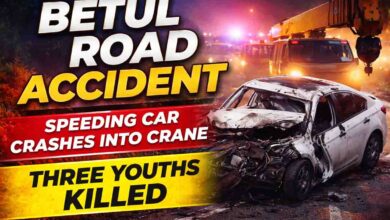 Betul Road Accident: बैतूल में भीषण सड़क हादसा: खड़ी क्रेन से टकराई तेज रफ्तार कार, तीन दोस्तों की मौके पर मौत
