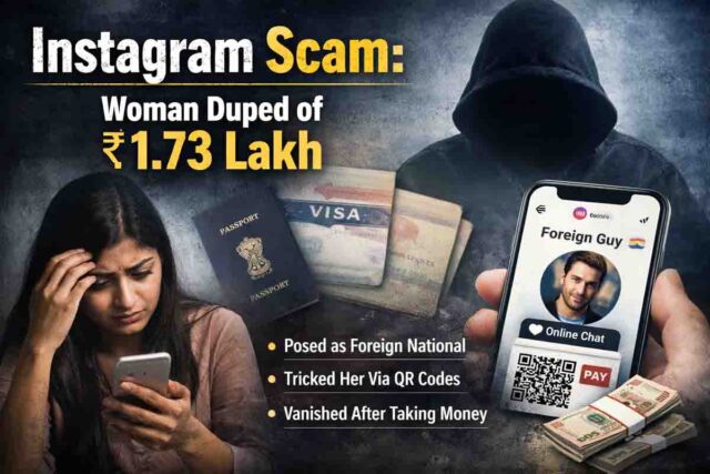 Instagram Fraud: इंस्टाग्राम पर दोस्ती पड़ी भारी, खुद को विदेशी बताने वाले जालसाज ने महिला से ठगे 1.73 लाख रुपये