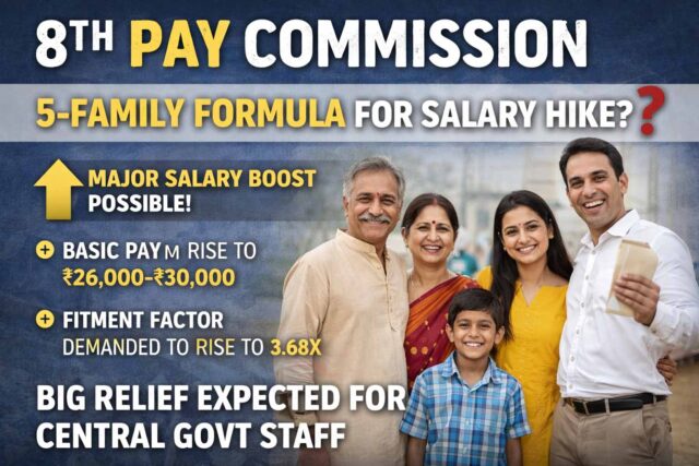 8th Pay Commission salary hike: 8वां वेतन आयोग अपडेट: 5 सदस्यीय फॉर्मूला से बढ़ेगी सैलरी? कर्मचारियों को बड़ा फायदा संभव