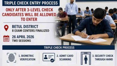 MPPSC Exam 2026 Betul: एमपीपीएससी परीक्षा में त्रिस्तरीय जांच के बाद ही एंट्री, बैतूल में 8 सेंटर तय, 90 मिनट पहले पहुंचना जरूरी