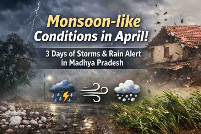 MP Weather Alert: एमपी में मौसम का बड़ा बदलाव: 3 दिन और आंधी-बारिश का अलर्ट, अप्रैल में मानसून जैसे हालात