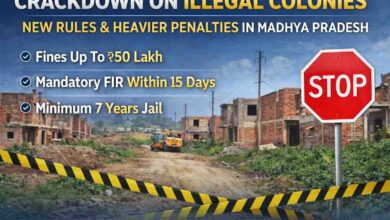 MP Illegal Colonies New Rules 2026: मध्यप्रदेश में अवैध कॉलोनियों पर सख्ती की तैयारी, नए नियम से 50 लाख जुर्माना और 7 साल सजा