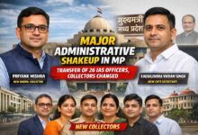 MP IAS Transfer 2026: एमपी में बड़ा प्रशासनिक फेरबदल, 26 IAS अफसरों के तबादले, बैतूल सहित कई जिलों के कलेक्टर बदले