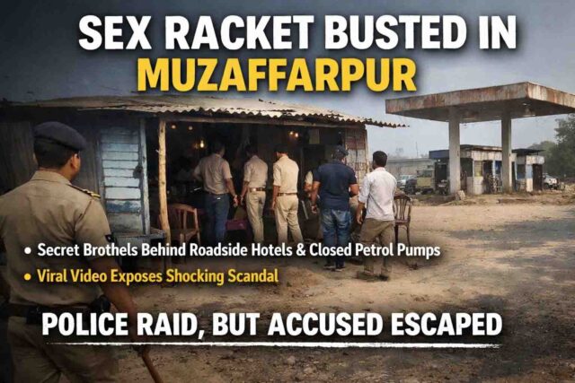 Muzaffarpur Sex Racket: होटल और पेट्रोल पंप की आड़ में देह व्यापार का खुलासा, वायरल वीडियो से मचा हड़कंप