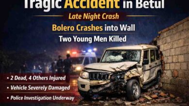 Road Accident Betul: बैतूल-परासिया स्टेट हाईवे पर दर्दनाक हादसा, दीवार से टकराई बोलेरो, दो युवकों की मौत, 4 घायल