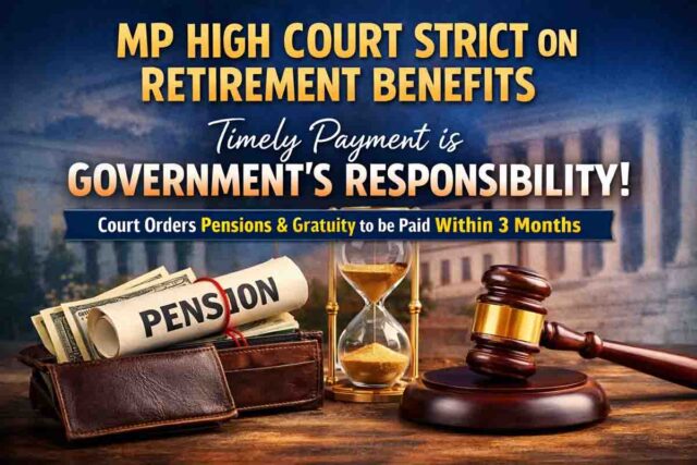 MP Pension Payment: एमपी हाईकोर्ट सख्त: पेंशन-ग्रेच्युटी में देरी नहीं चलेगी, 3 महीने में भुगतान का आदेश